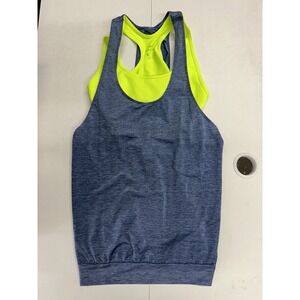Nike Dri Fit Athletic Sport Run Performance Racerback Built In Bra Tank Top S
